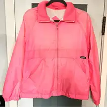 80s Vintage Pacific Trails Pink Lightweight Womens Windbreaker Jacket Size Med