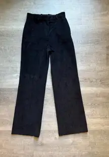 COS Corduroy Wide Leg High Rise Black Cotton Pants  Size 4