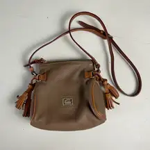 DOONEY AND BOURKE- Brown Leather Crossbody Shoulder Bag