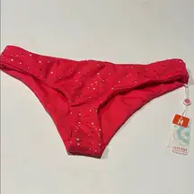 🎉Swim system NWT medium hot pink eyelet glow Swim Bikini Bottoms $64
