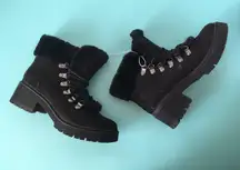 Black Hiking Boots, Size 6