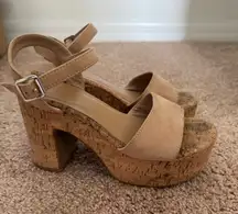 Bamboo Platform Heels Chunky