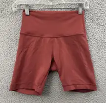 Lululemon Wunder Train High Rise Shorts 6" Chianti Maroon Athletic Biker Women 4