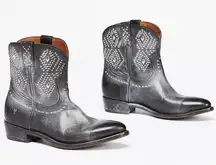 Frye X Free People  - 6.5 Billy Stud Western Boots Studded  Short Bootie Cowboy