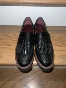 Franco Sarto Chunky Black Loafers