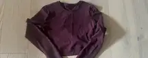 Lululemon Long Sleeve Cropped Yoga Top
