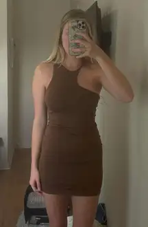 Brown Mini Dress