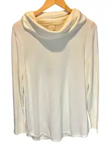 Chico's NWT Cowl Neck Sweater in Ecru - size 2 (Large)