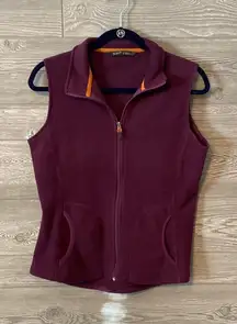WOOLRICH SZ SMALL ZIP‎ FRONT FLEECE VEST