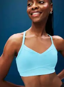 New Athleta M Vital Bra Aqua Blue Medium Cup A-C