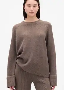 GAP CashSoft Shaker-Stitch Boyfriend Sweater