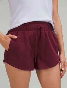 Lululemon Inner Glow High Rise Short 30 in Heathered Red Merlot - 8