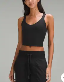 LULU BLACK CAMO ALIGN TANK SIZE 4