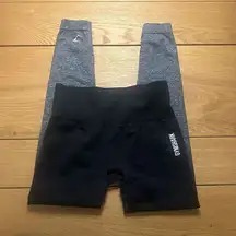 Gymshark  ombré leggings small black