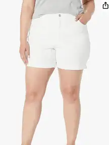 Women's Size Amanda Basic Jean Short, Vintage White,