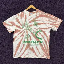Pink Floyd at Knebworth 75 Wish You Were Here Tour Tie Dye L