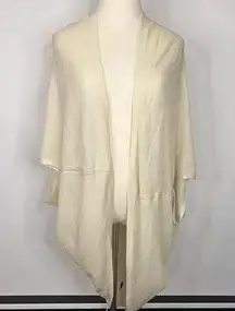 LANE BRYANT Beige Sheer Knit Open Front Dolman Cardigan Plus Size 22/24 NWT