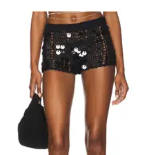 Black sequin revolve short