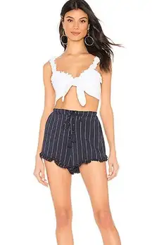 Tularosa Vacay Shorts Navy Stripe NWT Sz M