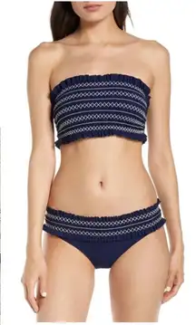 New. Tory Burch black smocked bikini set. XS