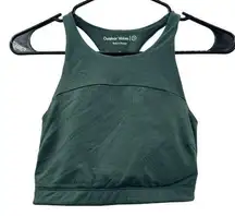 Outdoor Voices Techsweat Sleeveless Crop Top in Evergreen