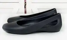 Sloane Cutouts Ballet Flats Black Womens 7 205873