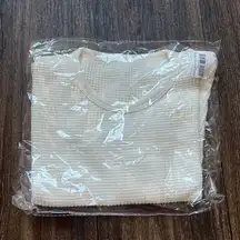 Lounge Baby tee in Blanc