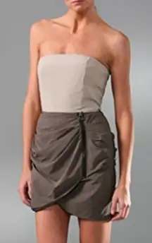 Alice + Olivia Silk Strapless Mini Dress