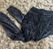 RARE! Lululemon Black Velvet Joggers