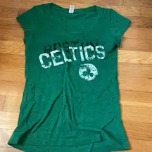 Boston Celtics Ladies Tee with V neck. Size M. Fits more like a S.