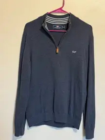 Vineyard Vines Navy Quarter-Zip Pullover