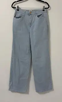 Universal Thread Wide Leg Blue White Pinstriped Jeans Sz 8R