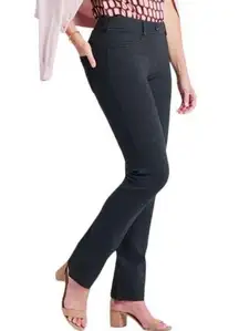 Betabrand Charcoal 7 Pocket Straight Leg Dress Pant Trousers Size S Petite Short