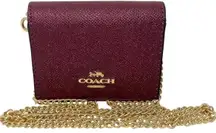 Coach box, mini wallet on chain