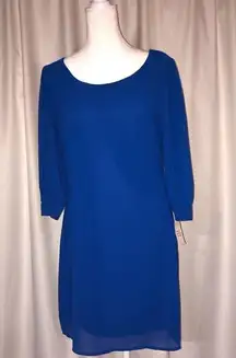 💕5️⃣Body central blue size Small dress with cut out design on the back NWT