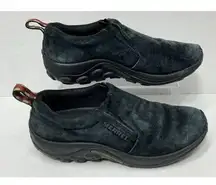 Merrell Jungle Moc Slip-On Shoes Womens Size 9.5 Midnight Black Suede J60826