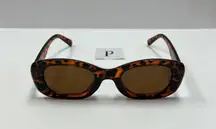 90s style leopard sunglasses/ small retro leopard rectangle sunglasses 