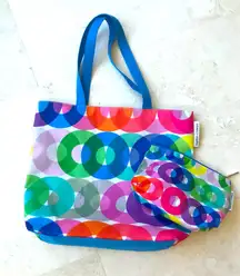 Fun Clinique Kapitza Tote and cosmetic bag NWT