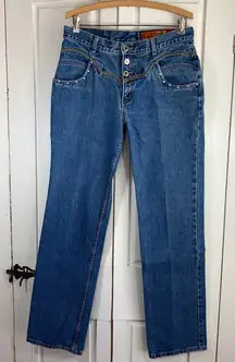 Vintage Lawman Western Jeans Women 11 Denim Americana Retro Rodeo Button Fly