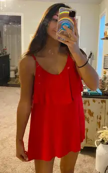 red tank top