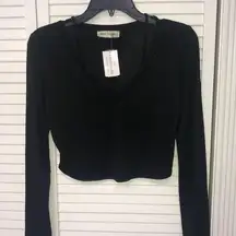 Black crop top