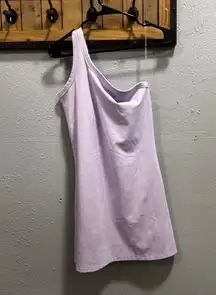 All in Motion One Shoulder Dress - Soft Lavender