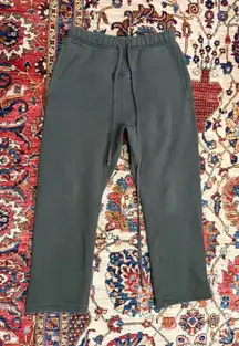 Fear of God ESSENTIALS Sweatpants XXS Dark Green Fleece Joggers Logo