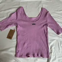Vans Pink Ribbed Top