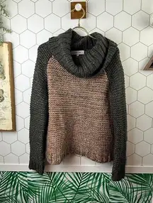 John + Jenn from Evereve Marled Chunky Knit Turtleneck Sweater - Size - Small