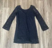 Womens  Black Lace Dress - M