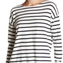 J. Crew Stripe Boat Neck Top