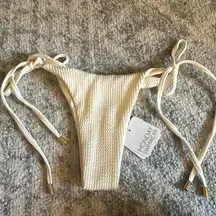 Monday Swim Palma Bottom in Ivory Crinkle