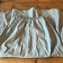 Pink Lily Light Blue Denim Long A-Line Skirt