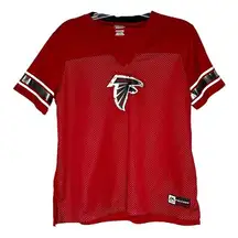 Majestic Shirt Womens XXL Red Black Atlanta Falcons NFL Draft Me Jersey Sports